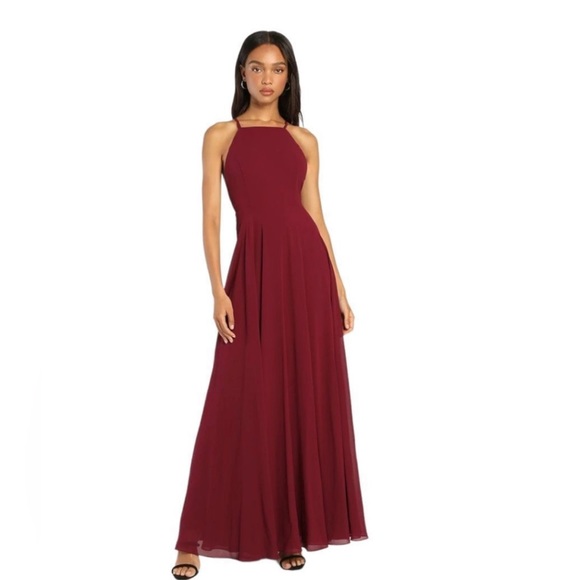 Lulus Like New Mythical Kind of Love Plum Maxi Dress M - Picture 4 of 9